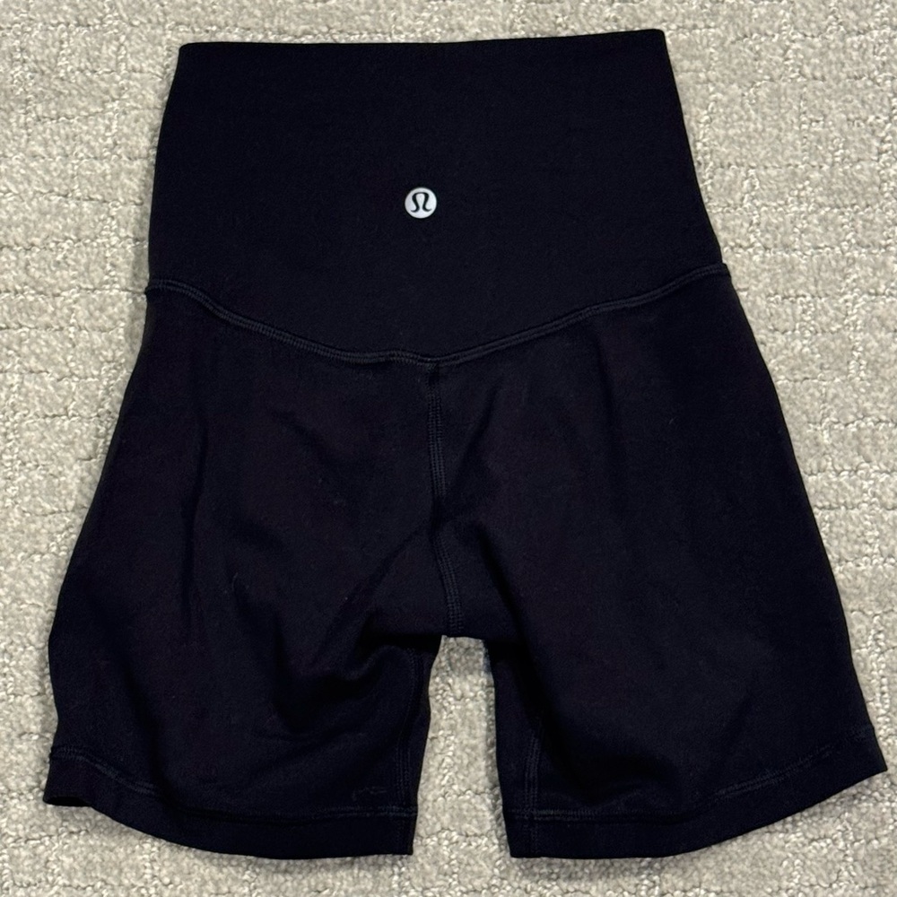 lululemon athletica Women's Black Bike Shorts - 0